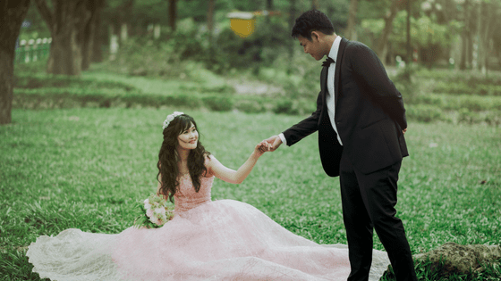 a chinese couple about to get married