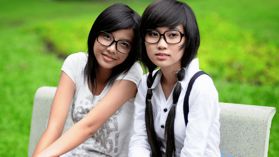 two chinese girls